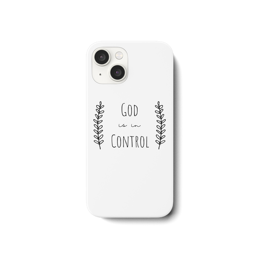 God is in control - iPhone 15 Handyhülle - wertvoll und geliebt 