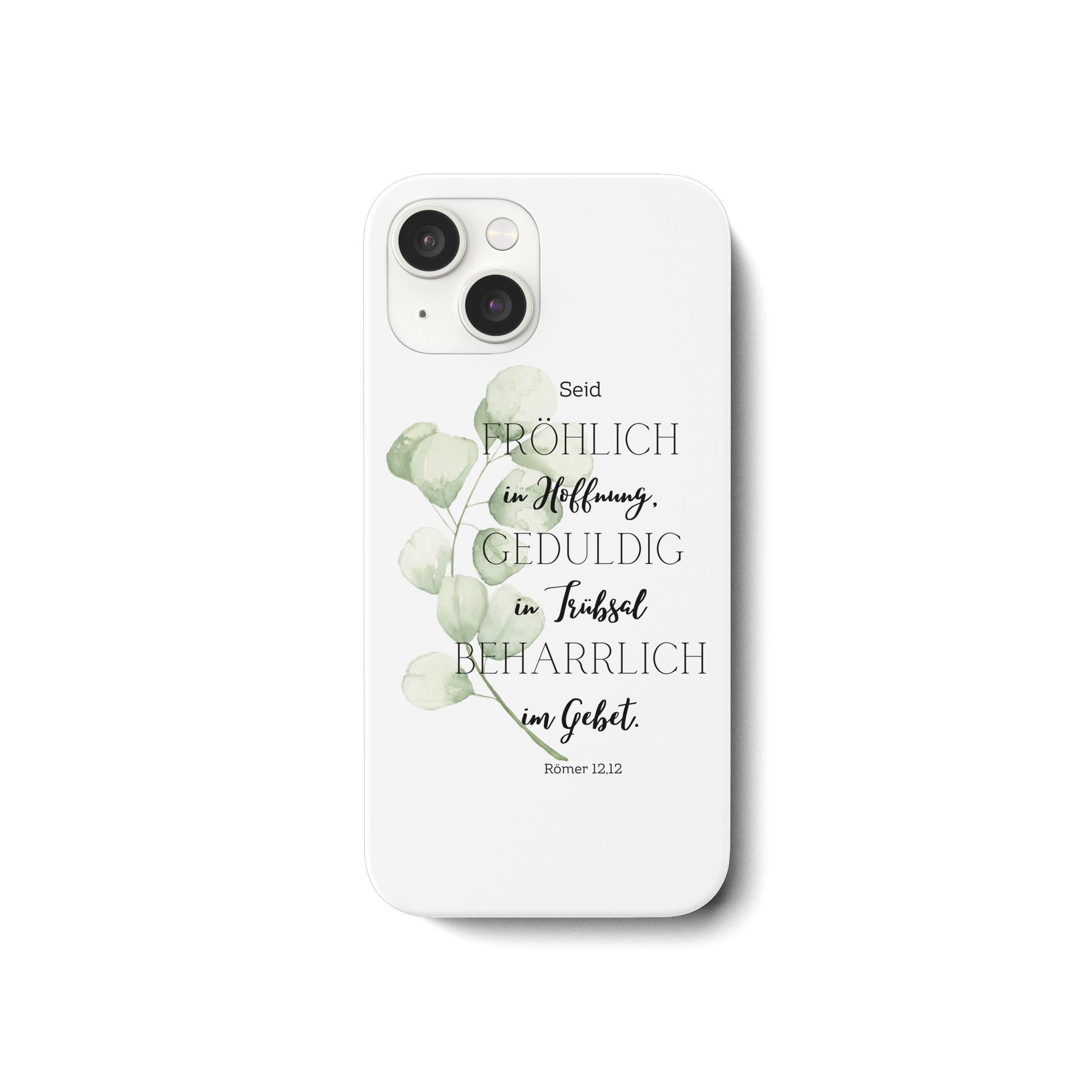 Römer 12,12 - iPhone 15 Handyhülle - wertvoll und geliebt 