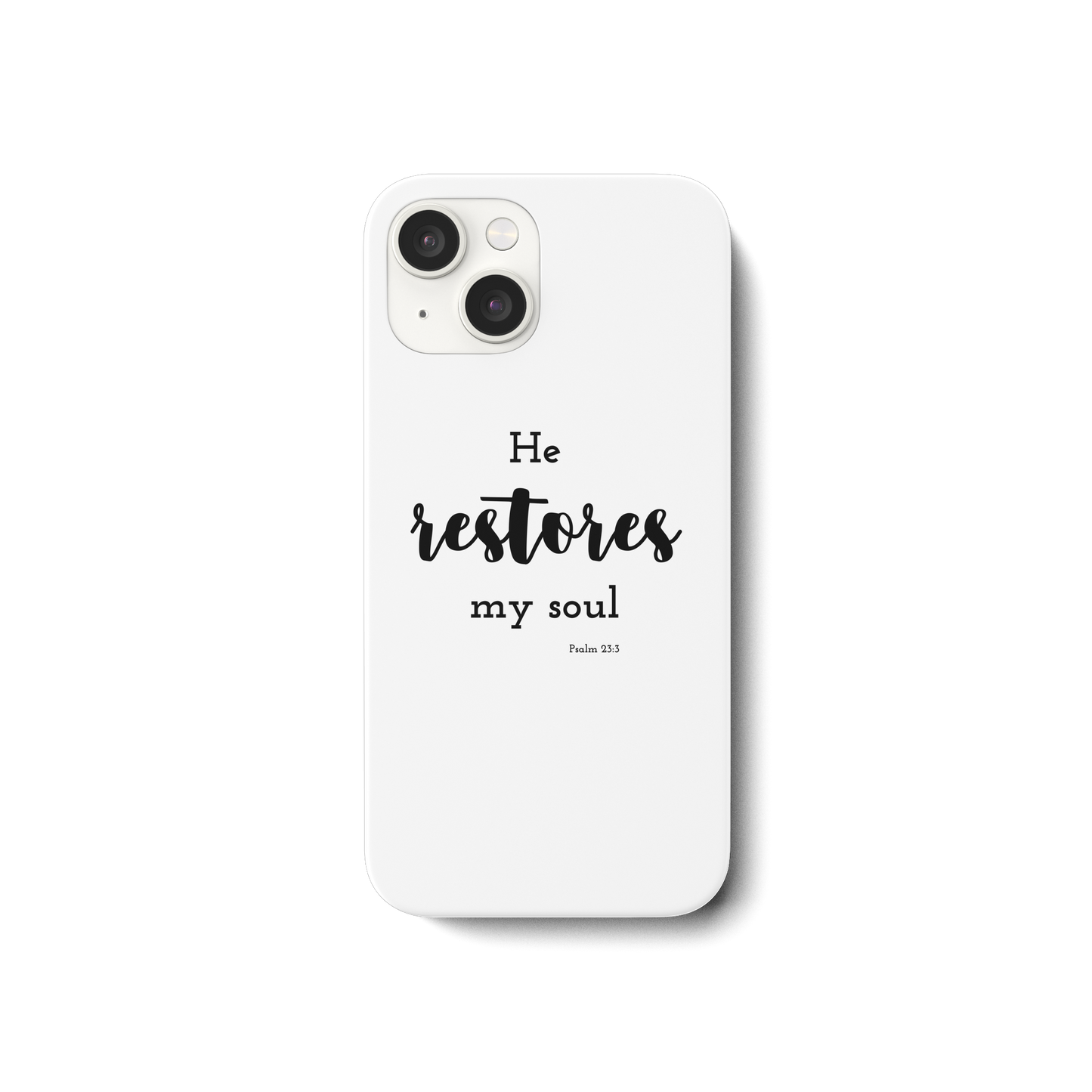 He restores my soul - iPhone 15 Handyhülle - wertvoll und geliebt 