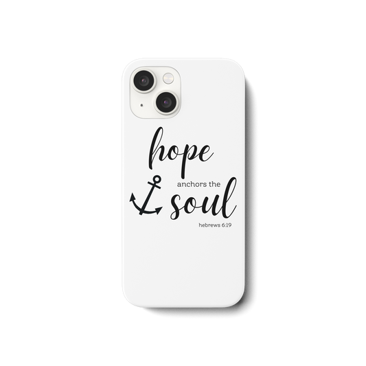hope anchors the soul - iPhone 15 Handyhülle - wertvoll und geliebt 