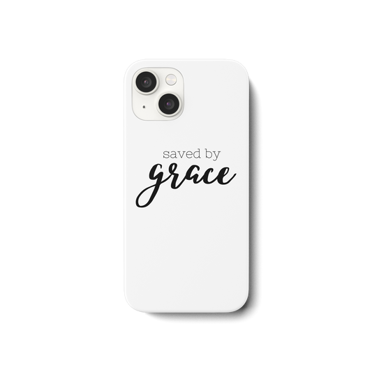 Saved by grace - iPhone 15 Handyhülle - wertvoll und geliebt 