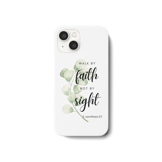 Walk by faith - iPhone 15 Handyhülle - wertvoll und geliebt 