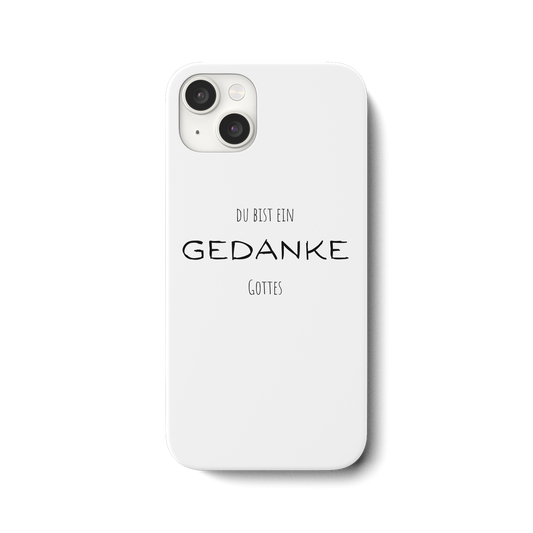 Du bist ein Gedanke Gottes - iPhone 15 Plus Handyhülle - wertvoll und geliebt 
