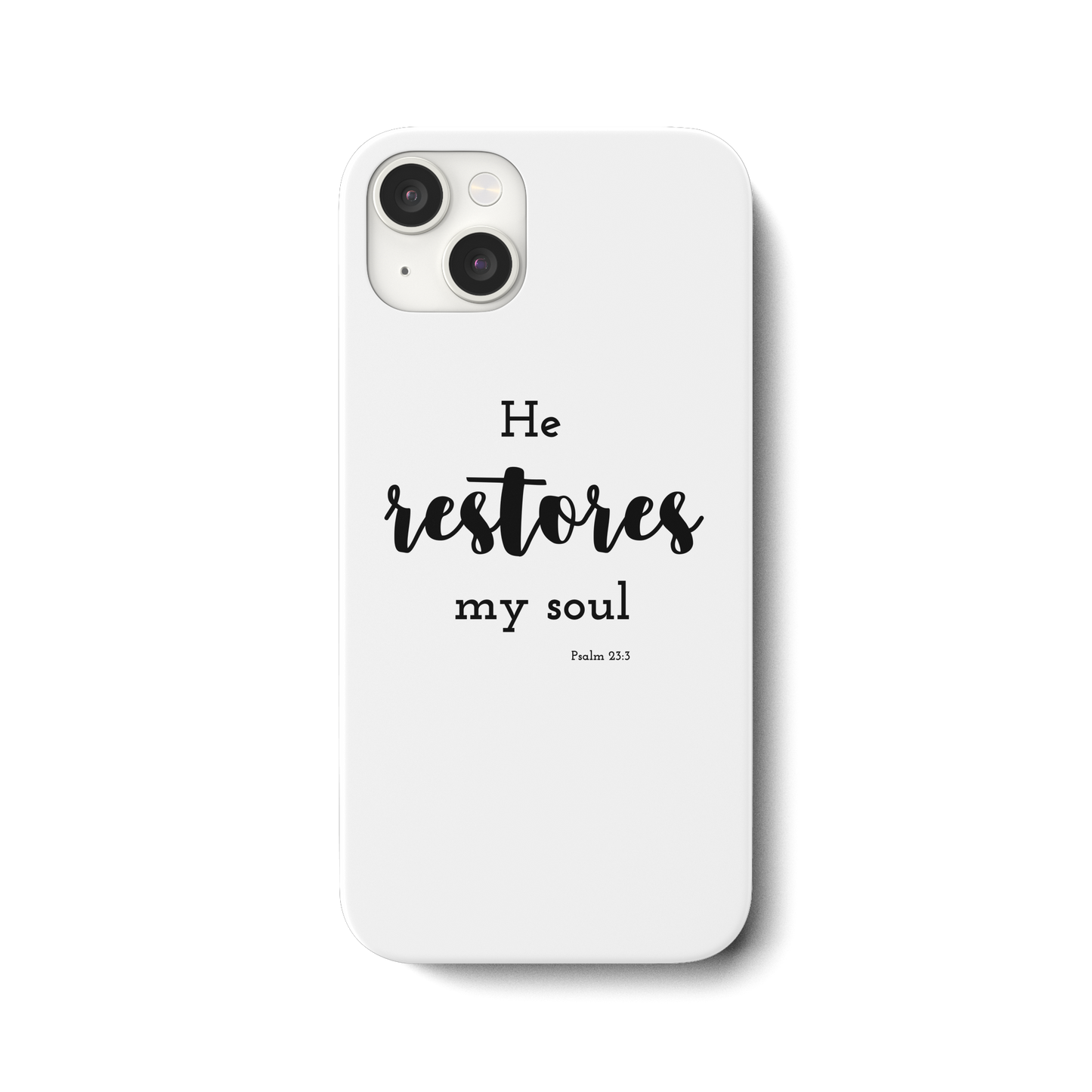 He restores my soul - iPhone 15 Plus Handyhülle - wertvoll und geliebt 
