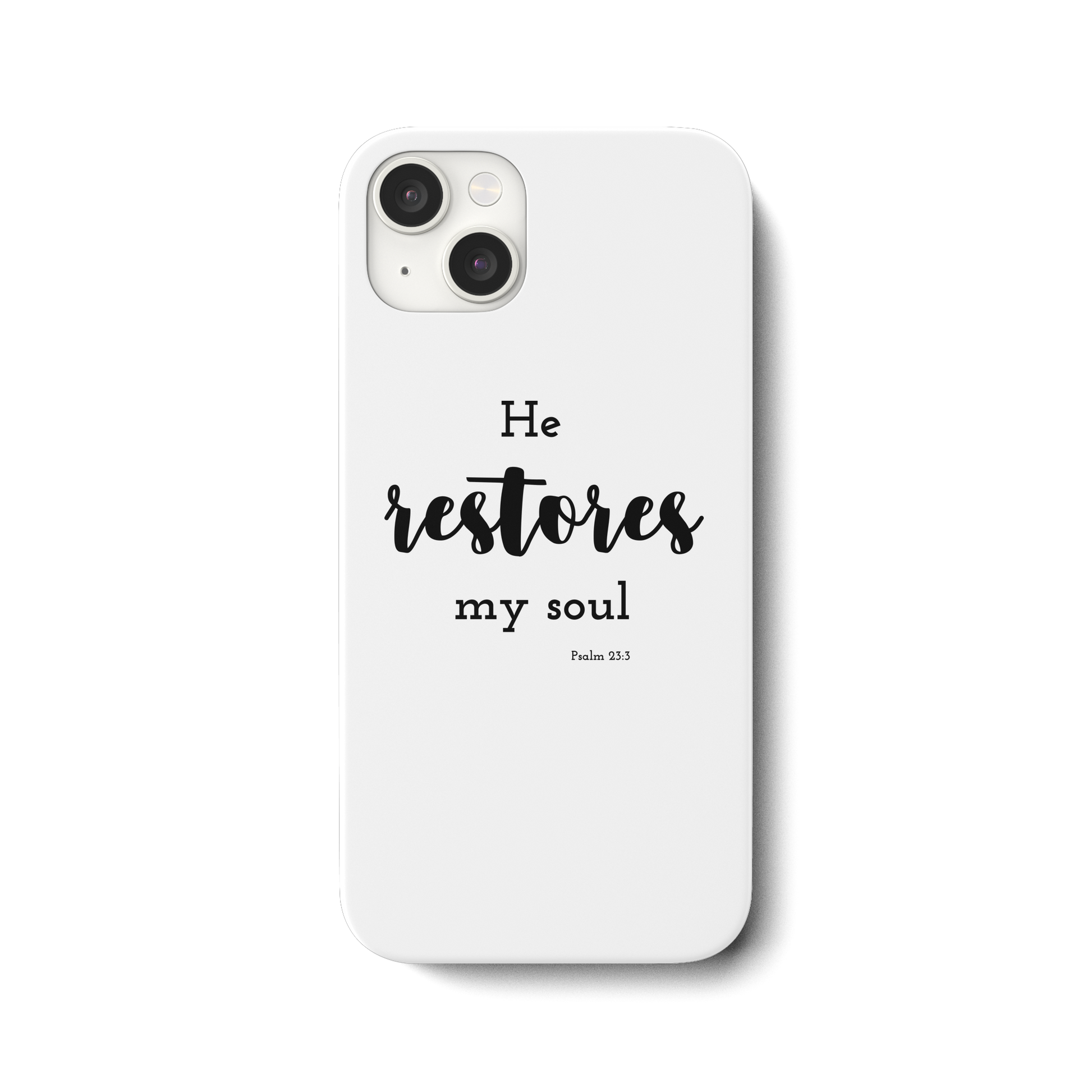 He restores my soul - iPhone 15 Plus Handyhülle - wertvoll und geliebt 
