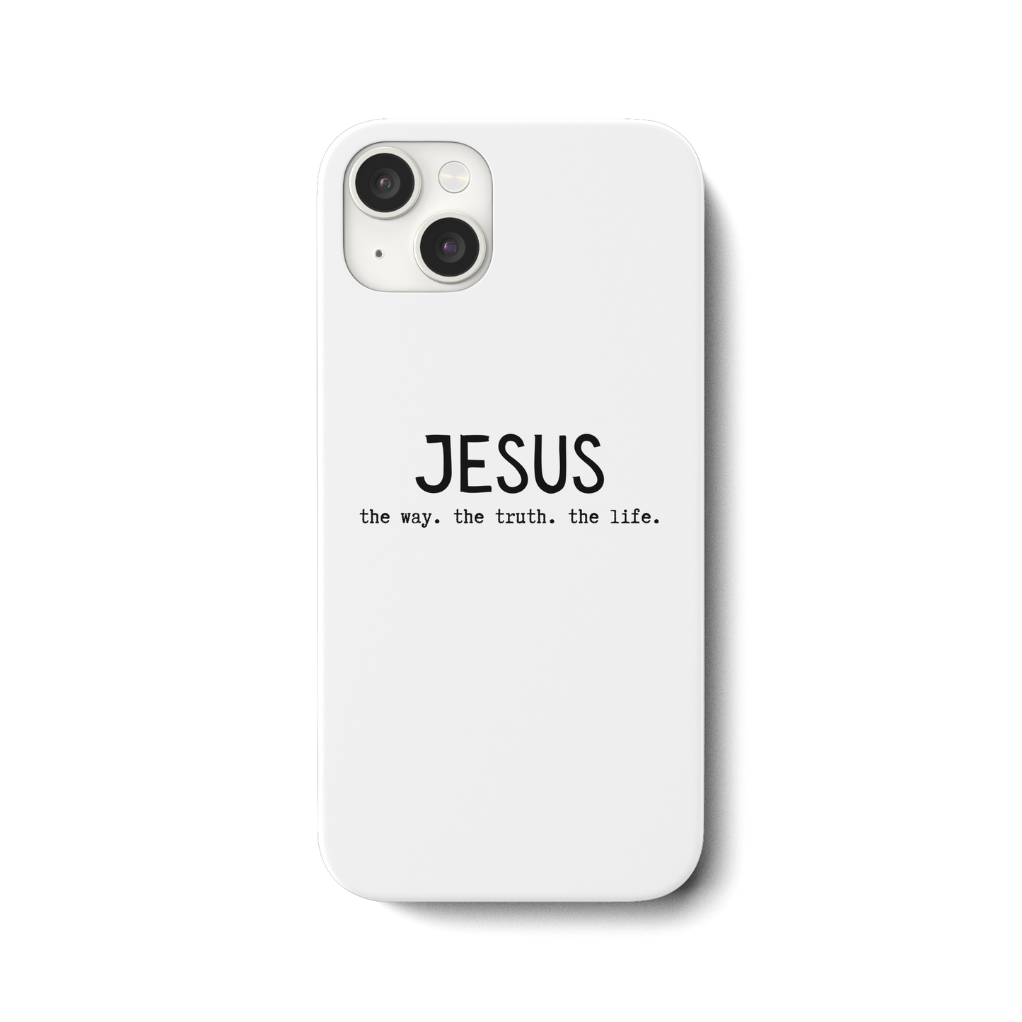 Jesus - the way. the truth. the life. - iPhone 15 Plus Handyhülle - wertvoll und geliebt 