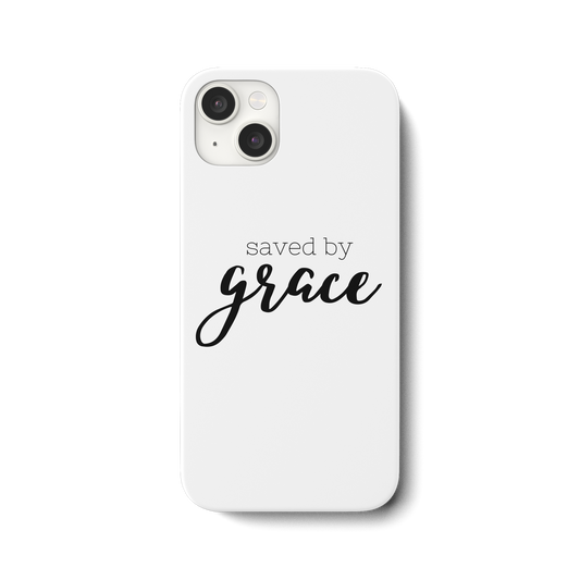 Saved by grace - iPhone 15 Plus Handyhülle - wertvoll und geliebt 