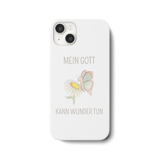 Mein Gott kann Wunder tun - iPhone 15 Plus Handyhülle - wertvoll und geliebt 