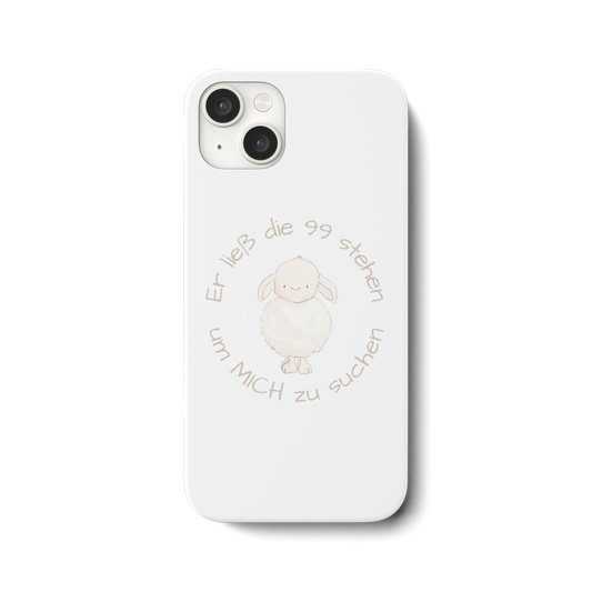 Er ließ die 99 stehen um Mich zu suchen - iPhone 15 Plus Handyhülle - wertvoll und geliebt 