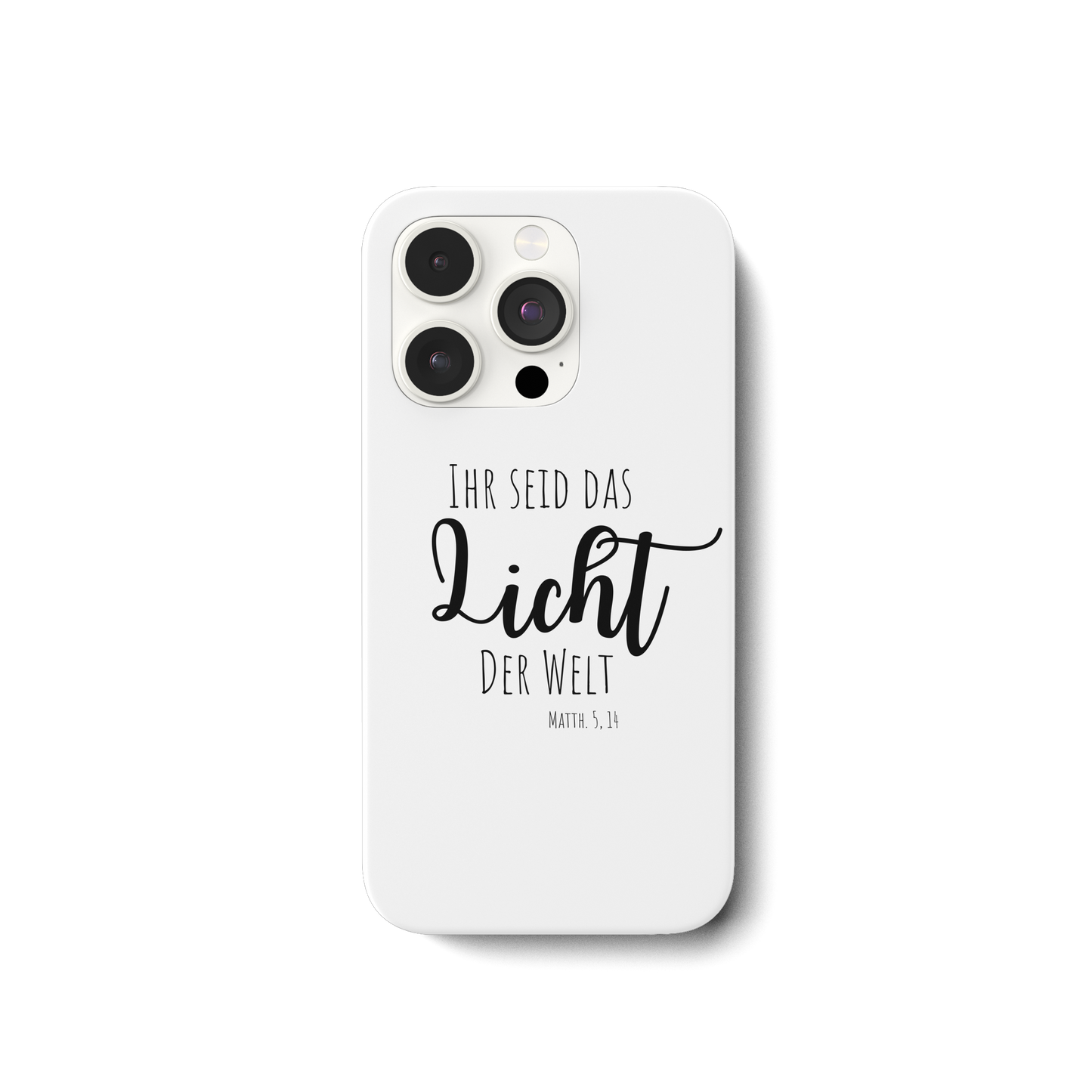 Ihr seid das Licht der Welt - iPhone 15 Pro Handyhülle - wertvoll und geliebt 