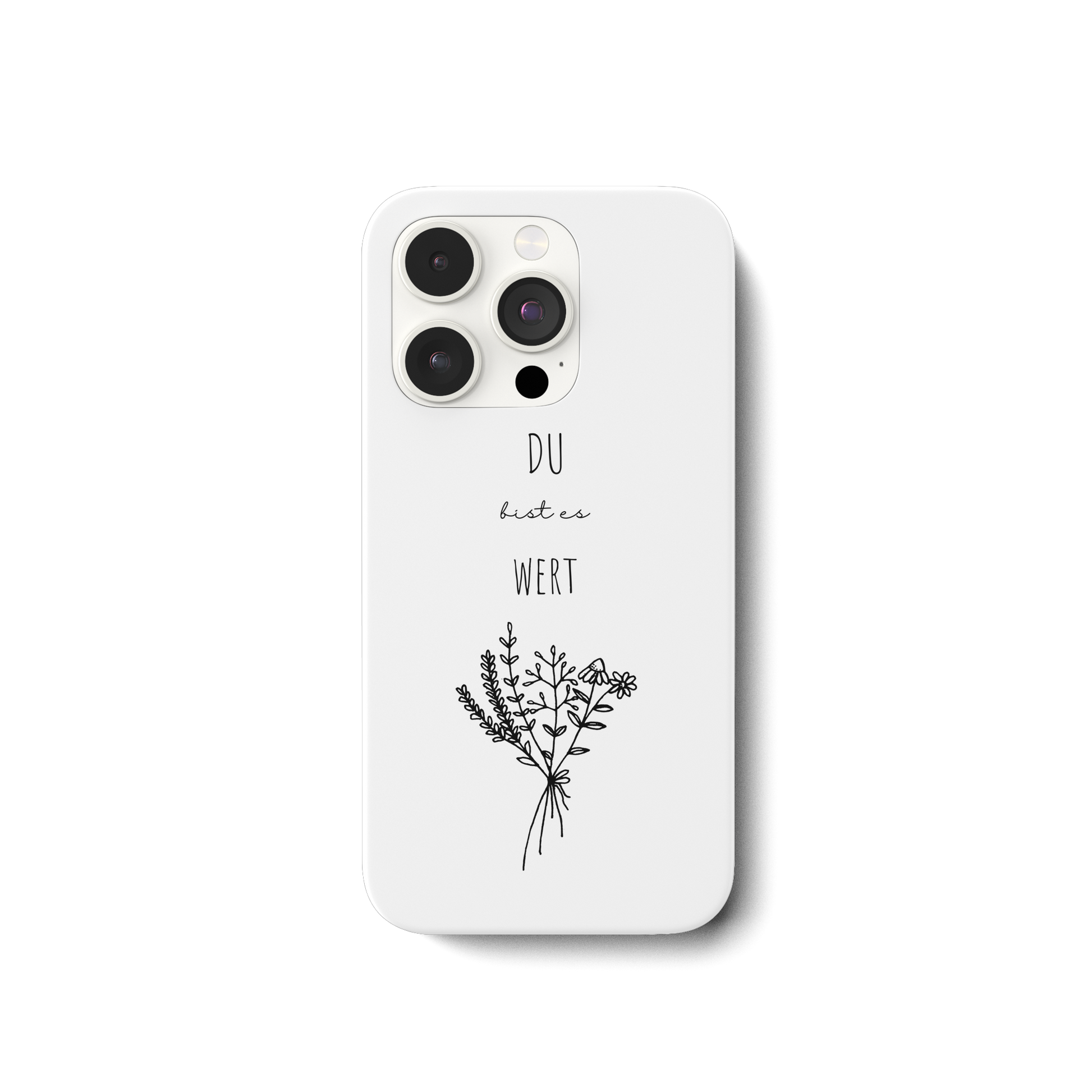 Du bist es wert - iPhone 15 Pro Handyhülle - wertvoll und geliebt 