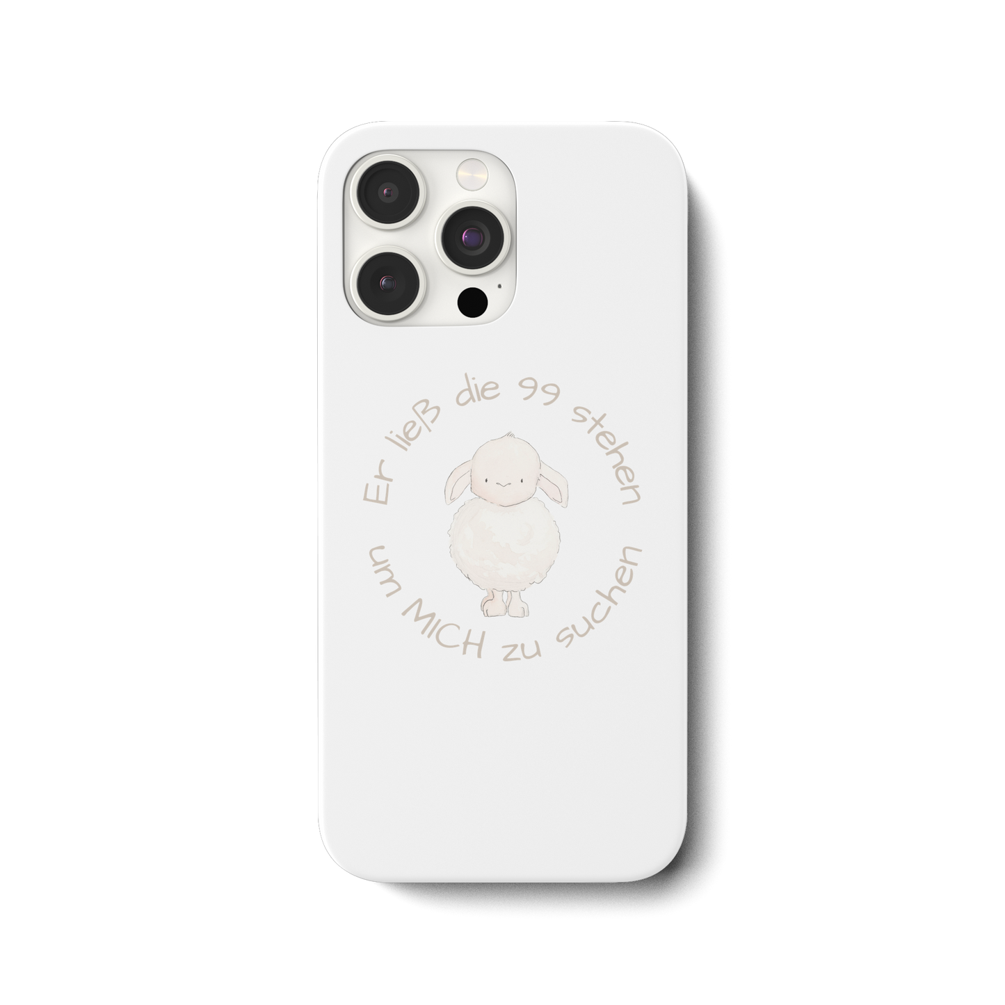 Er ließ die 99 stehen um Mich zu suchen - iPhone 15 Pro Max Handyhülle - wertvoll und geliebt 