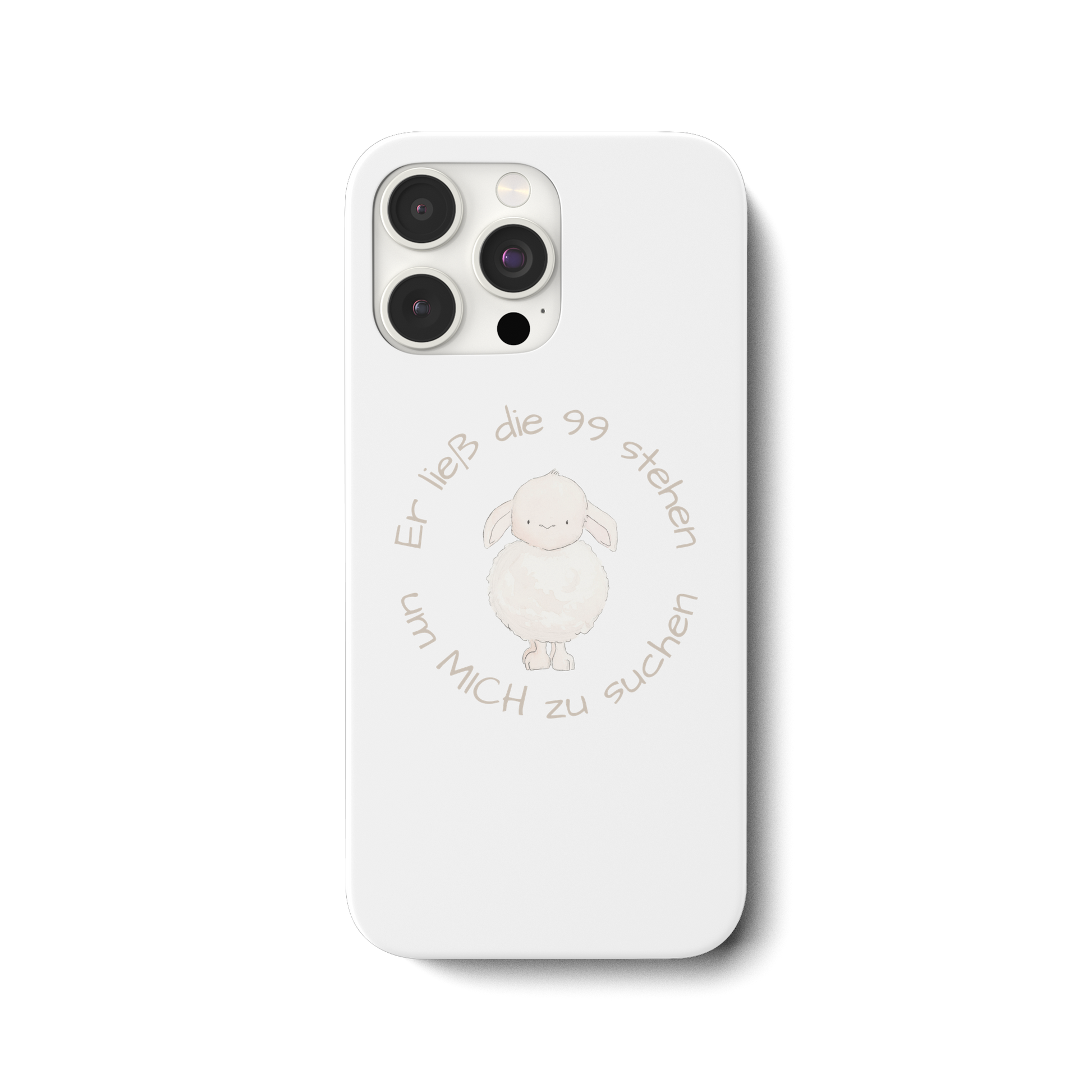 Er ließ die 99 stehen um Mich zu suchen - iPhone 15 Pro Max Handyhülle - wertvoll und geliebt 