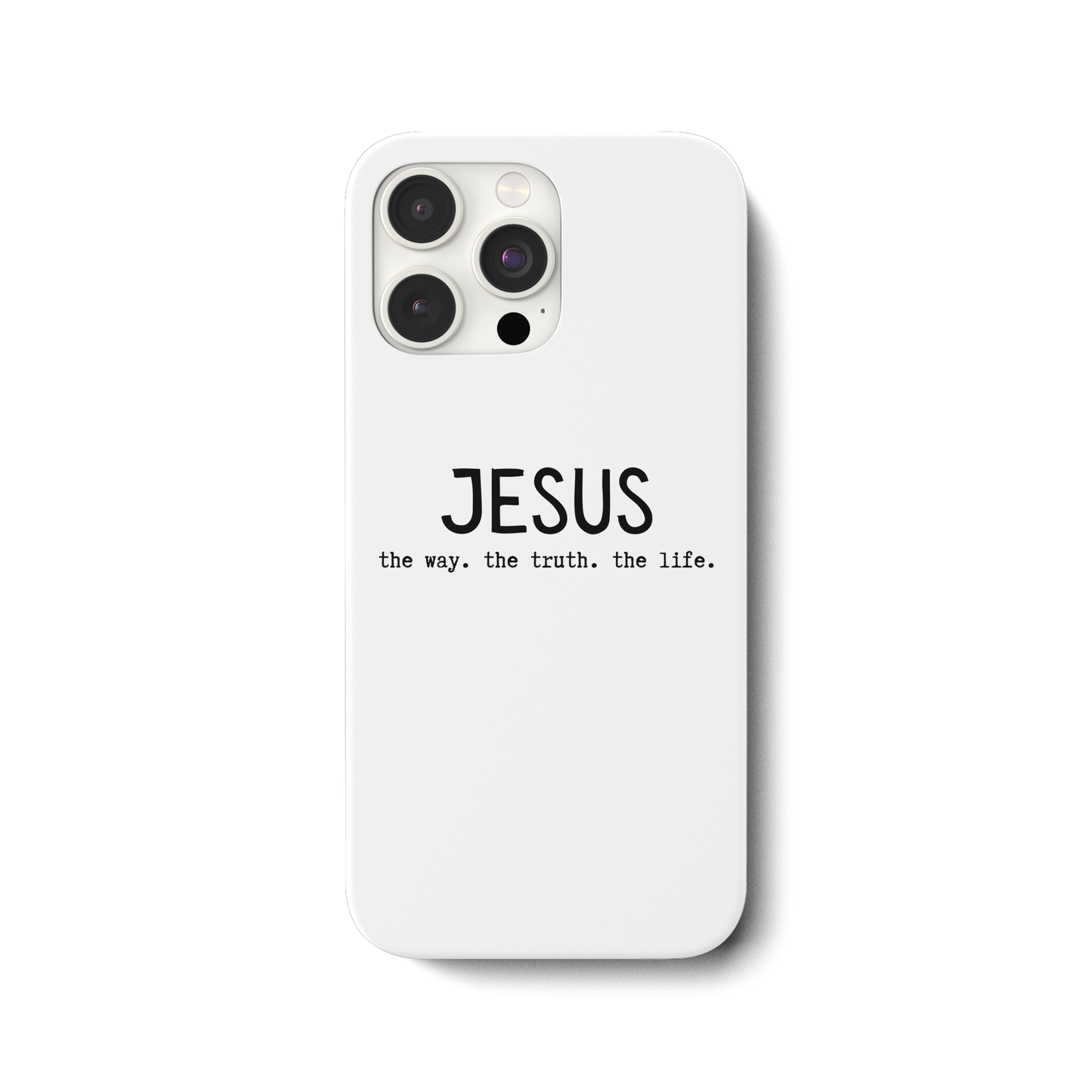 Jesus - the way. the truth. the life. - iPhone 15 Pro Max Handyhülle - wertvoll und geliebt 