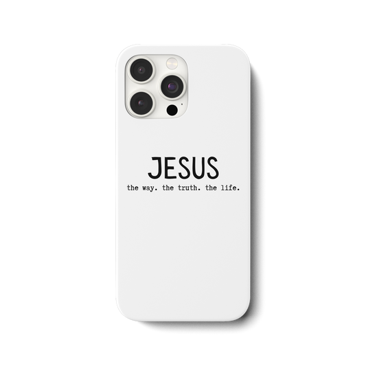Jesus - the way. the truth. the life. - iPhone 15 Pro Max Handyhülle - wertvoll und geliebt 