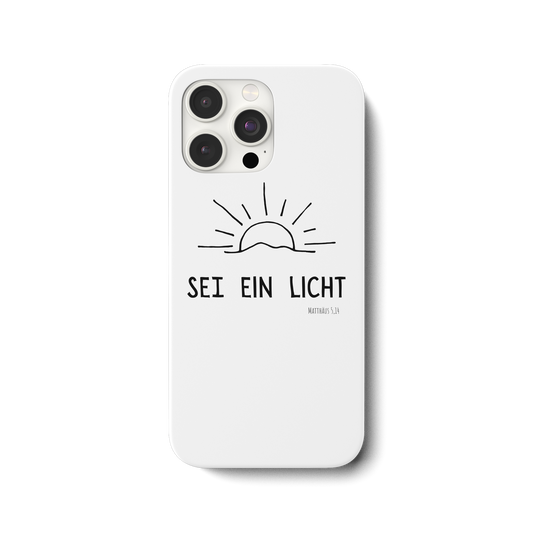 Sei ein Licht - iPhone 15 Pro Max Handyhülle - wertvoll und geliebt 