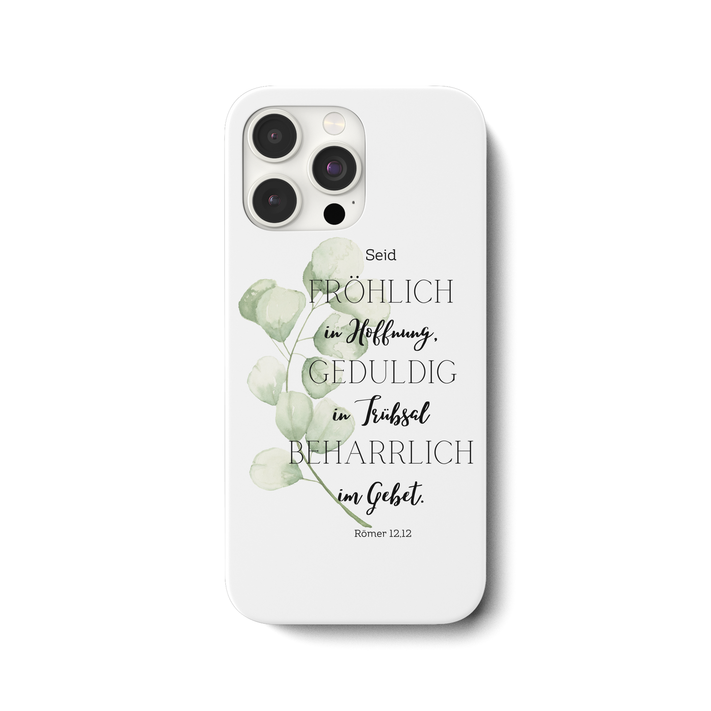 Römer 12,12 - iPhone 15 Pro Max Handyhülle - wertvoll und geliebt 