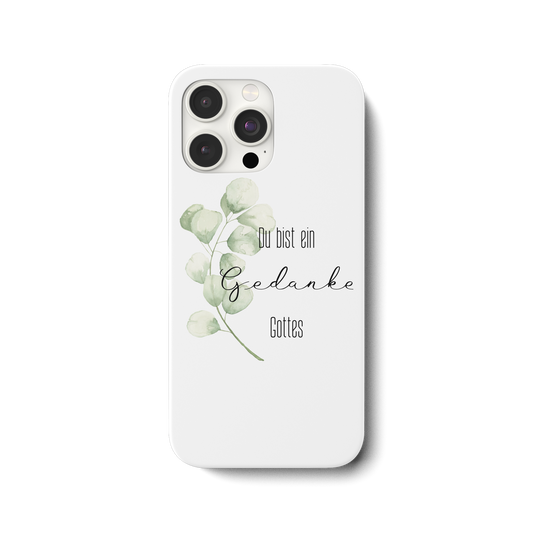 Du bist ein Gedanke Gottes - iPhone 15 Pro Max Handyhülle - wertvoll und geliebt 
