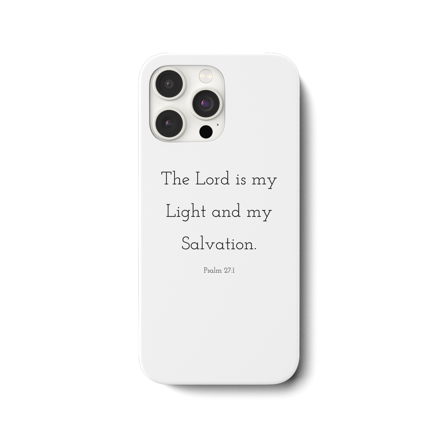 Psalm 27:1 - iPhone 15 Pro Max Handyhülle - wertvoll und geliebt 