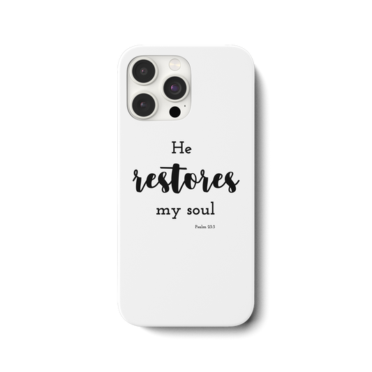 He restores my soul - iPhone 15 Pro Max Handyhülle - wertvoll und geliebt 