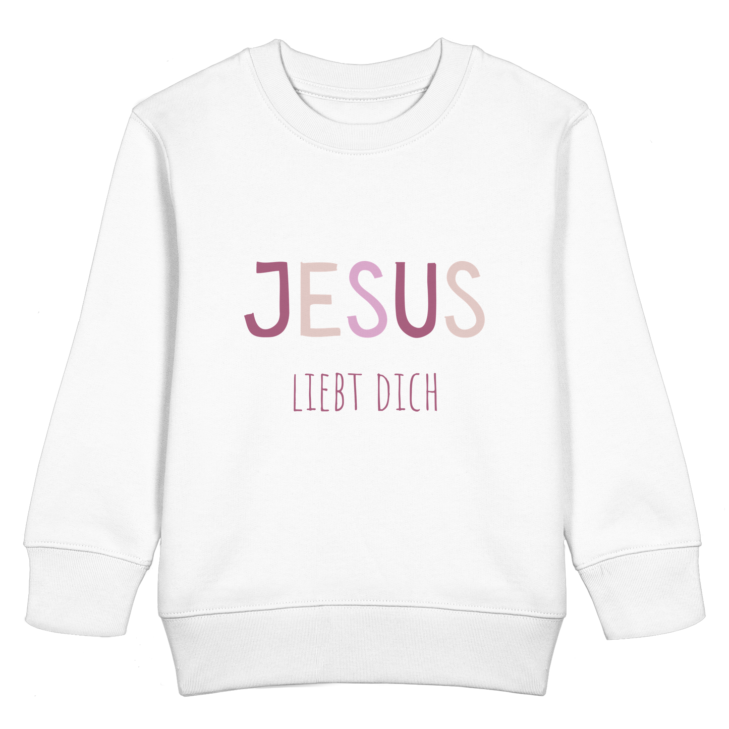 Jesus liebt dich Mädchen - Kids Basic Sweatshirt - wertvoll und geliebt 