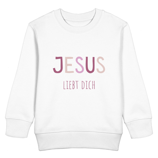 Jesus liebt dich Mädchen - Kids Basic Sweatshirt - wertvoll und geliebt 