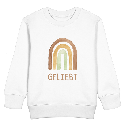 Geliebt Regenbogen grün - Kids Basic Sweatshirt - wertvoll und geliebt 