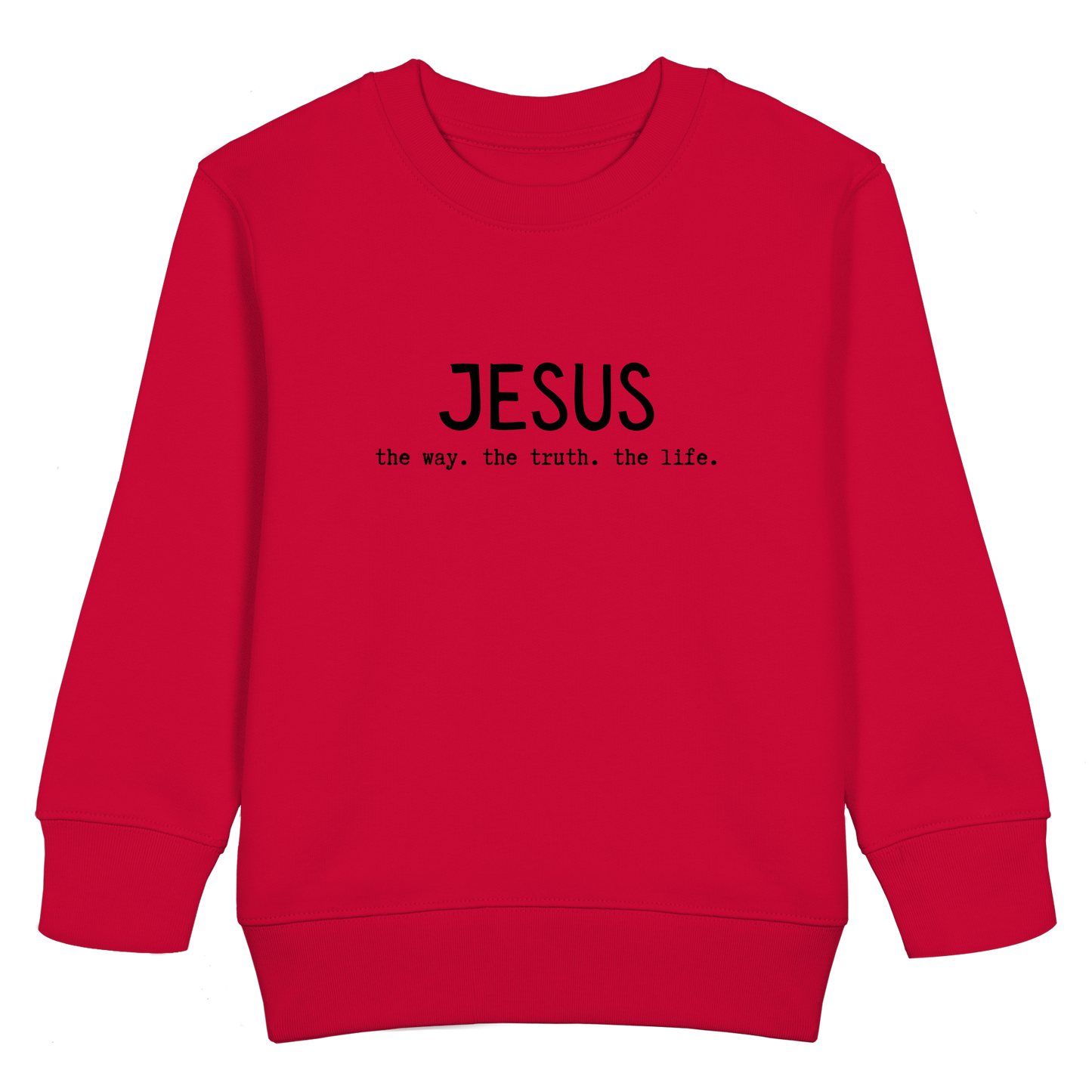 Jesus - the way. the truth. the life. - Kids Basic Sweatshirt - wertvoll und geliebt 