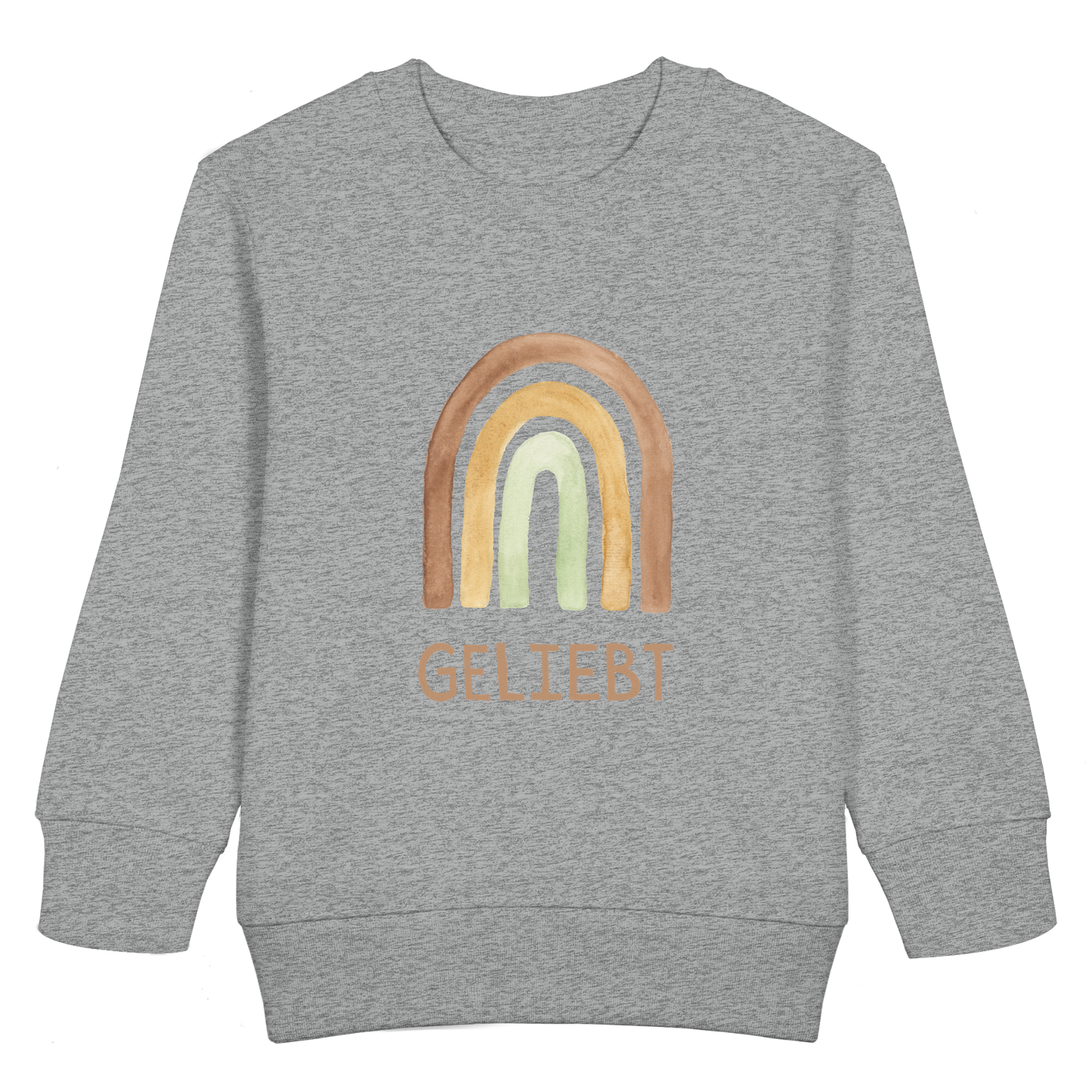 Geliebt Regenbogen grün - Kids Basic Sweatshirt - wertvoll und geliebt 