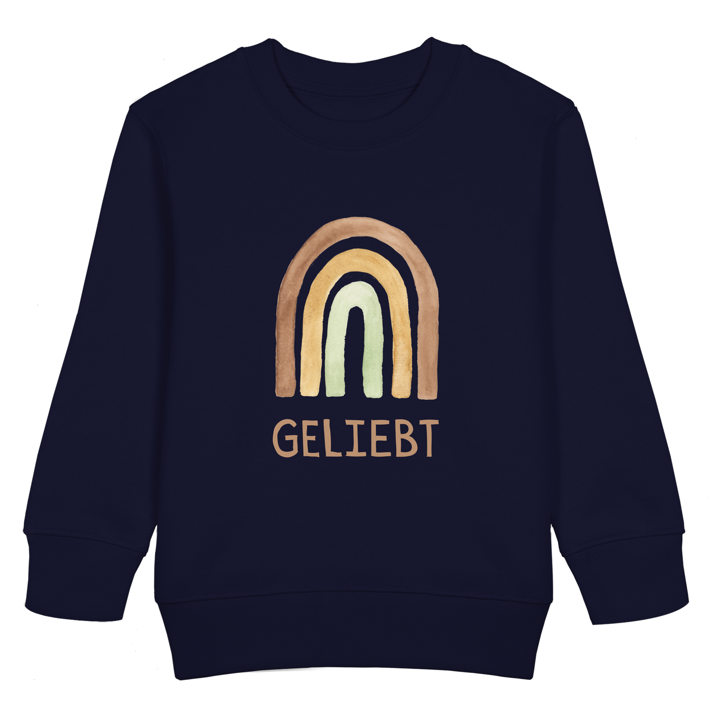 Geliebt Regenbogen grün - Kids Basic Sweatshirt - wertvoll und geliebt 