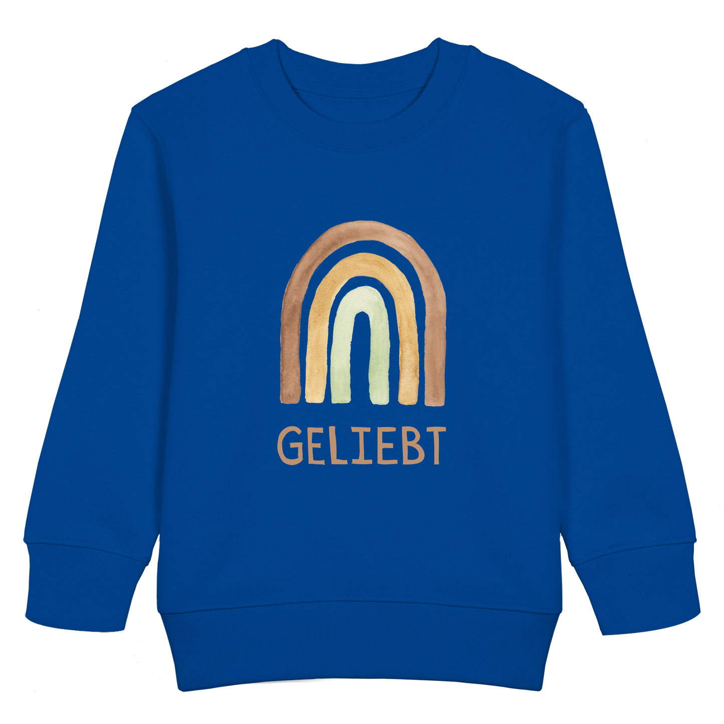 Geliebt Regenbogen grün - Kids Basic Sweatshirt - wertvoll und geliebt 