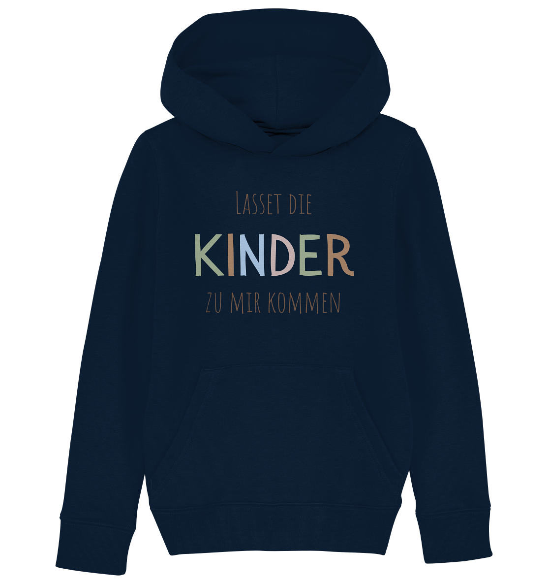 Lasset die Kinder zu mir kommen - Kids Organic Hoodie - wertvoll und geliebt 