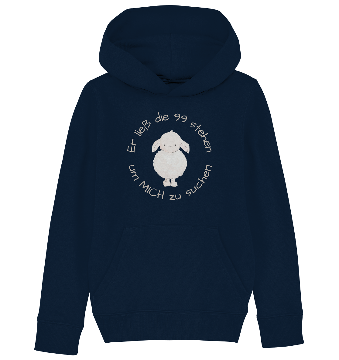 Er ließ die 99 stehen - Kids Organic Hoodie - wertvoll und geliebt 