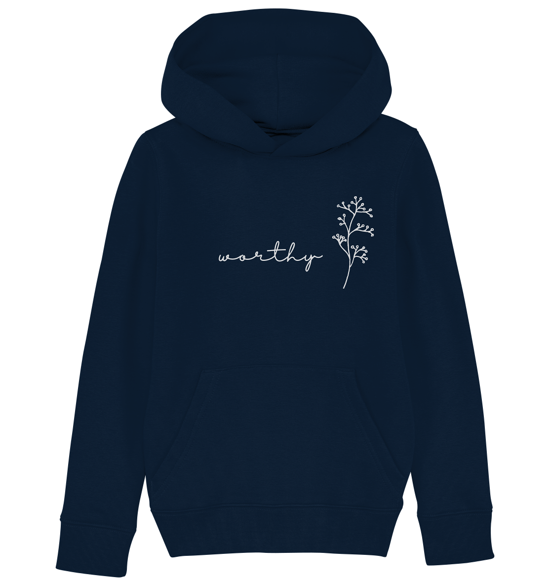 Worthy - Kids Organic Hoodie - wertvoll und geliebt 
