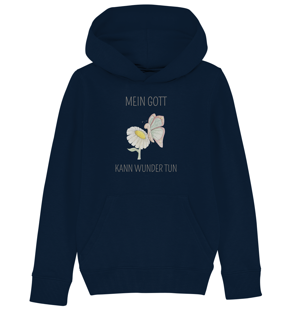 Mein Gott kann Wunder tun - Kids Organic Hoodie - wertvoll und geliebt 
