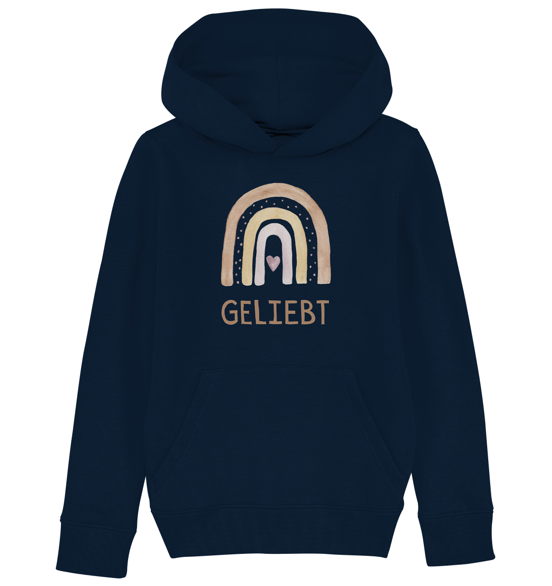 Geliebt Mädchen - Kids Organic Hoodie - wertvoll und geliebt 