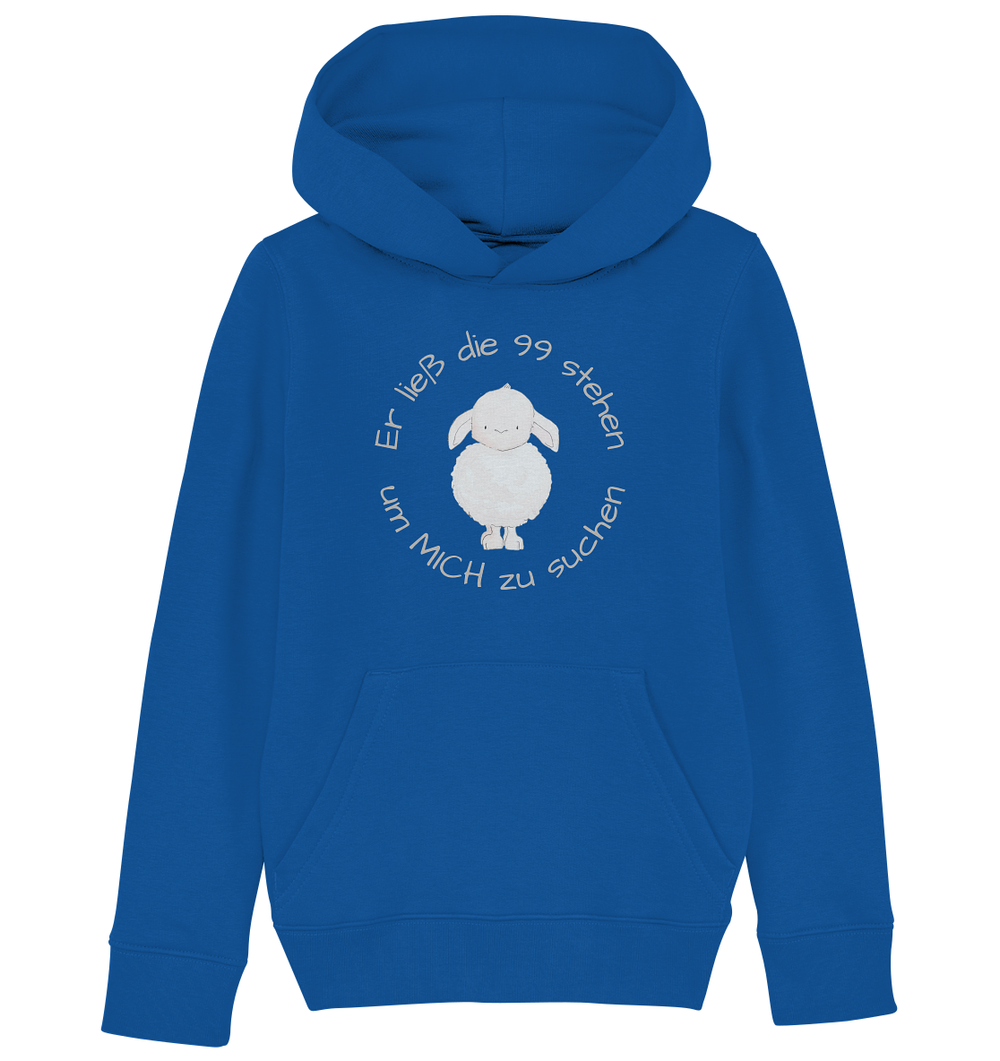 Er ließ die 99 stehen - Kids Organic Hoodie - wertvoll und geliebt 