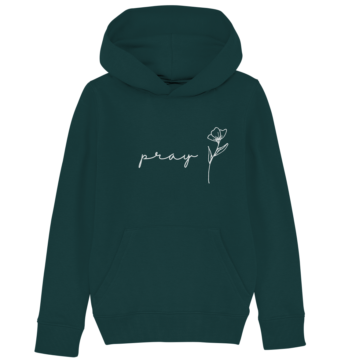 Pray - Kids Organic Hoodie - wertvoll und geliebt 