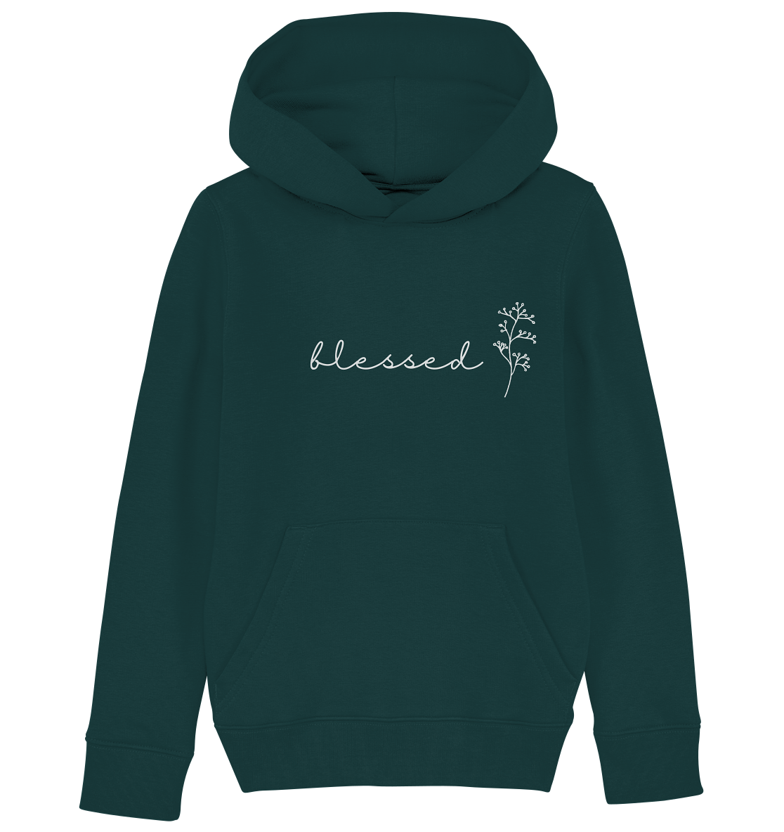 blessed - Kids Organic Hoodie - wertvoll und geliebt 