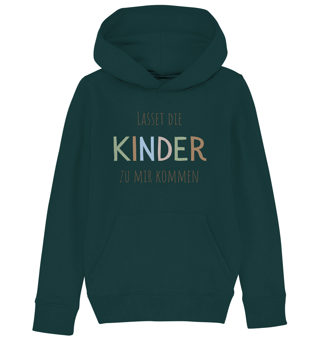 Lasset die Kinder zu mir kommen - Kids Organic Hoodie - wertvoll und geliebt 