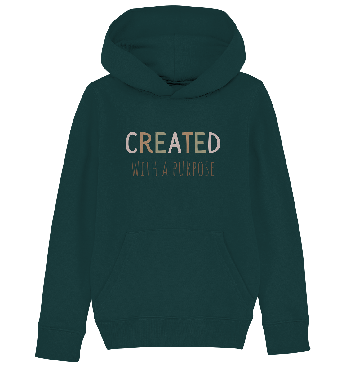 Created - Kids Organic Hoodie - wertvoll und geliebt 