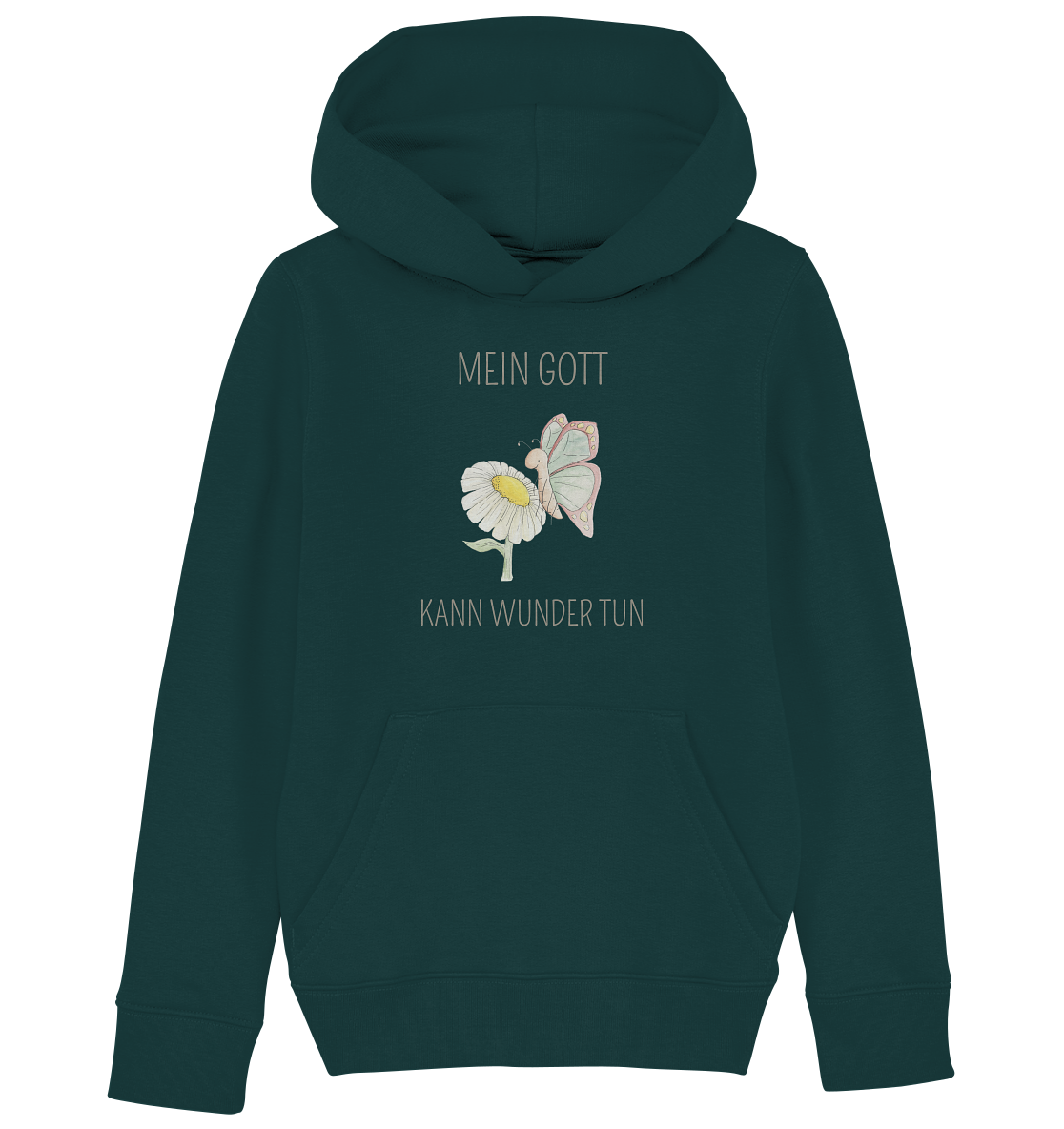 Mein Gott kann Wunder tun - Kids Organic Hoodie - wertvoll und geliebt 