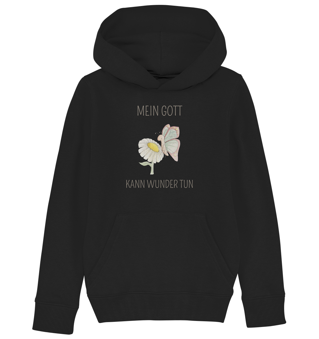 Mein Gott kann Wunder tun - Kids Organic Hoodie - wertvoll und geliebt 