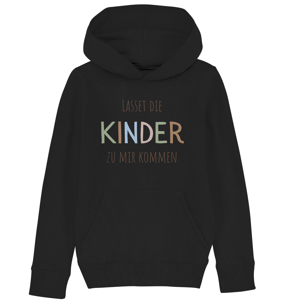 Lasset die Kinder zu mir kommen - Kids Organic Hoodie - wertvoll und geliebt 