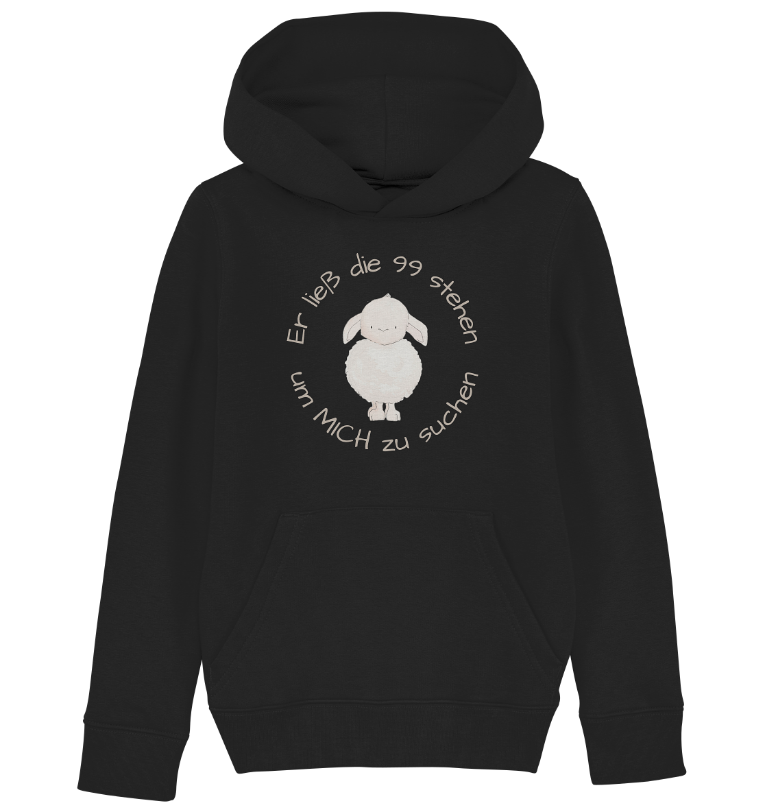 Er ließ die 99 stehen - Kids Organic Hoodie - wertvoll und geliebt 