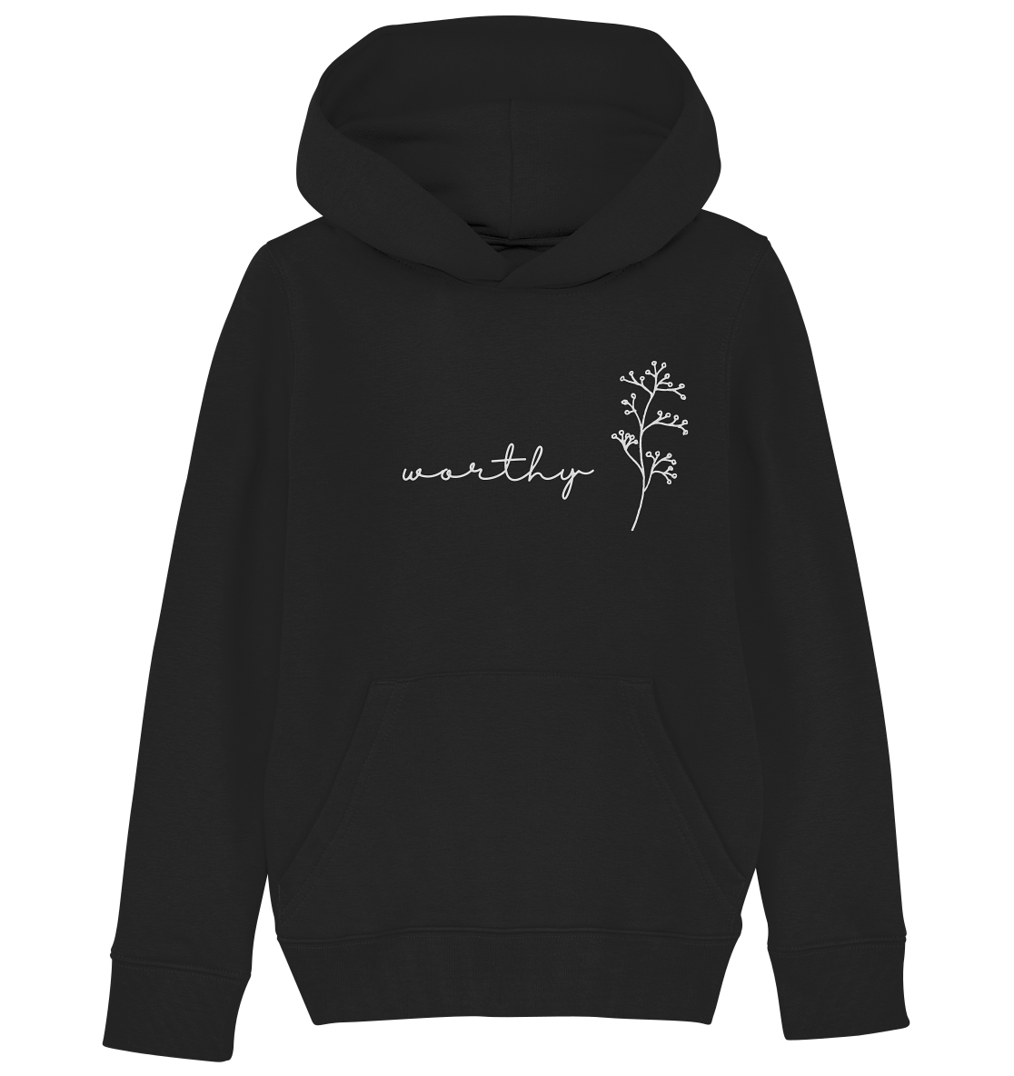 Worthy - Kids Organic Hoodie - wertvoll und geliebt 