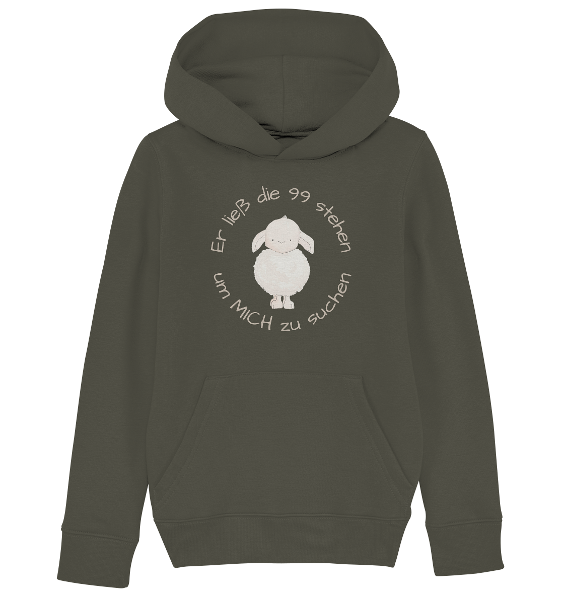 Er ließ die 99 stehen - Kids Organic Hoodie - wertvoll und geliebt 