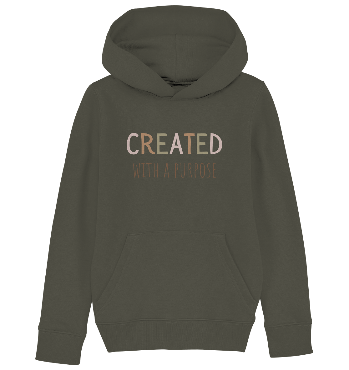 Created - Kids Organic Hoodie - wertvoll und geliebt 