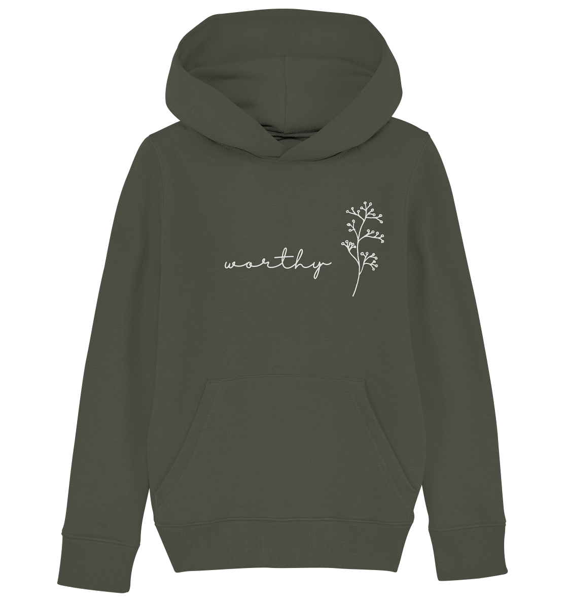 Worthy - Kids Organic Hoodie - wertvoll und geliebt 
