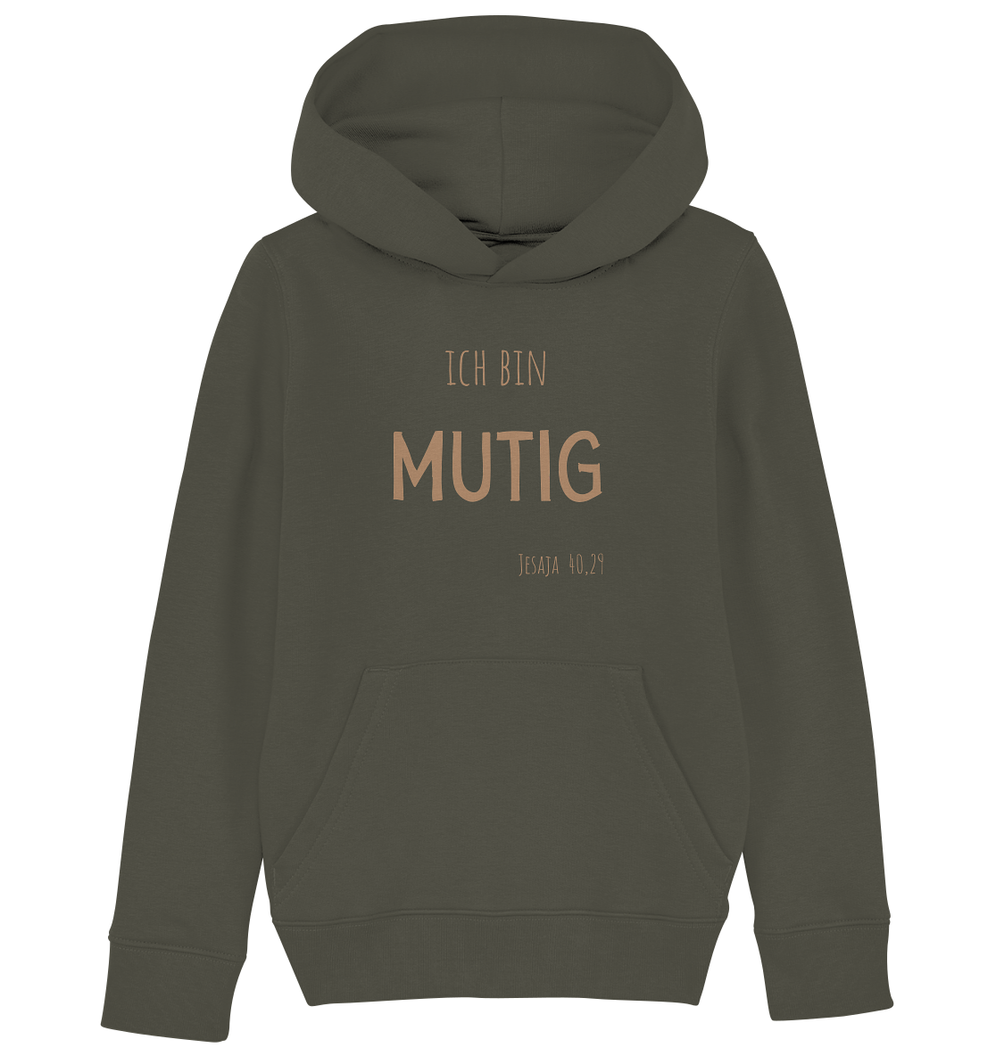 Mutig - Kids Organic Hoodie - wertvoll und geliebt 